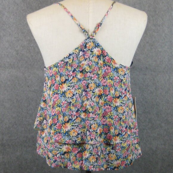Kingston Grey Woven Ruffle Tank Top XS Floral NWT - Picture 2 of 5